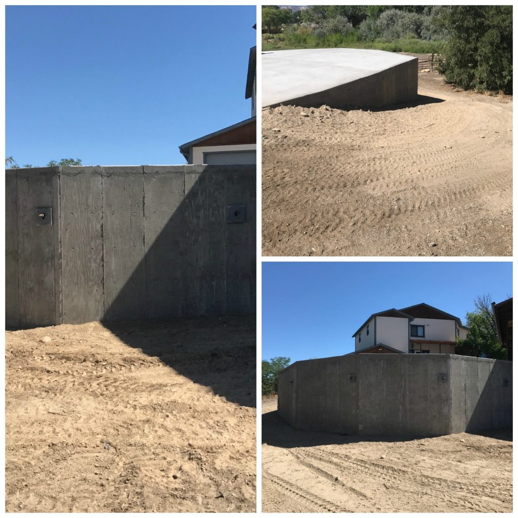 Construction of Concrete Residential Retaining Wall