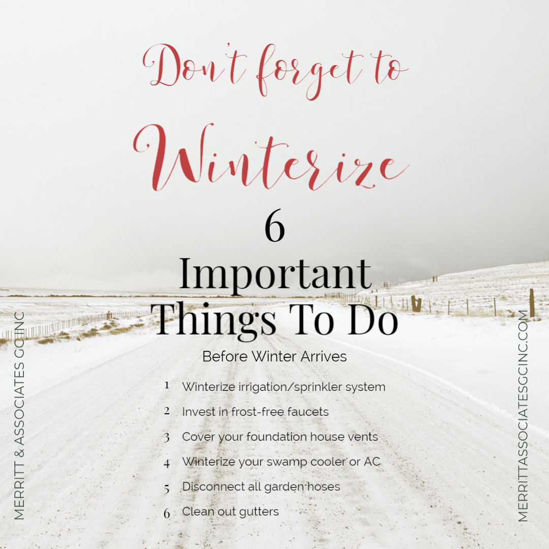 6 Important Things To Do Before Winter Arrives: